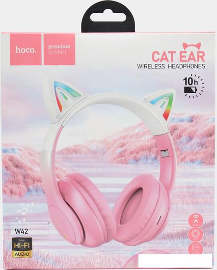 Наушники Hoco W42 (розовый)