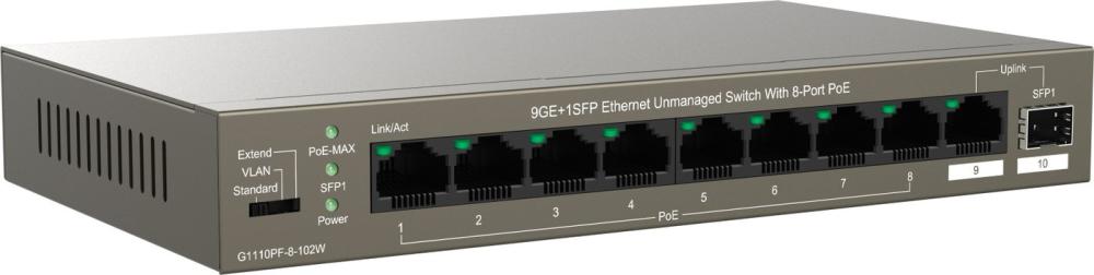 Неуправляемый коммутатор IP-COM G1110PF-8-102W