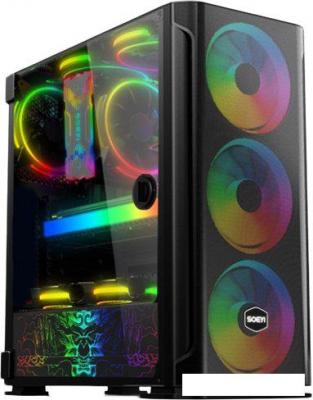 Корпус Soeyi AX1-B10 Tempered Glass