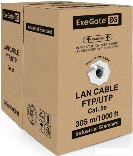 Кабель ExeGate UTP4-C5e-CU-S24-IN-PVC-GY-305-FLUKE UTP
