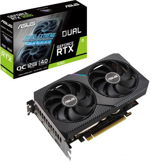 Видеокарта ASUS Dual GeForce RTX 3060 OC Edition 12GB GDDR6 DUAL-RTX3060-O12G