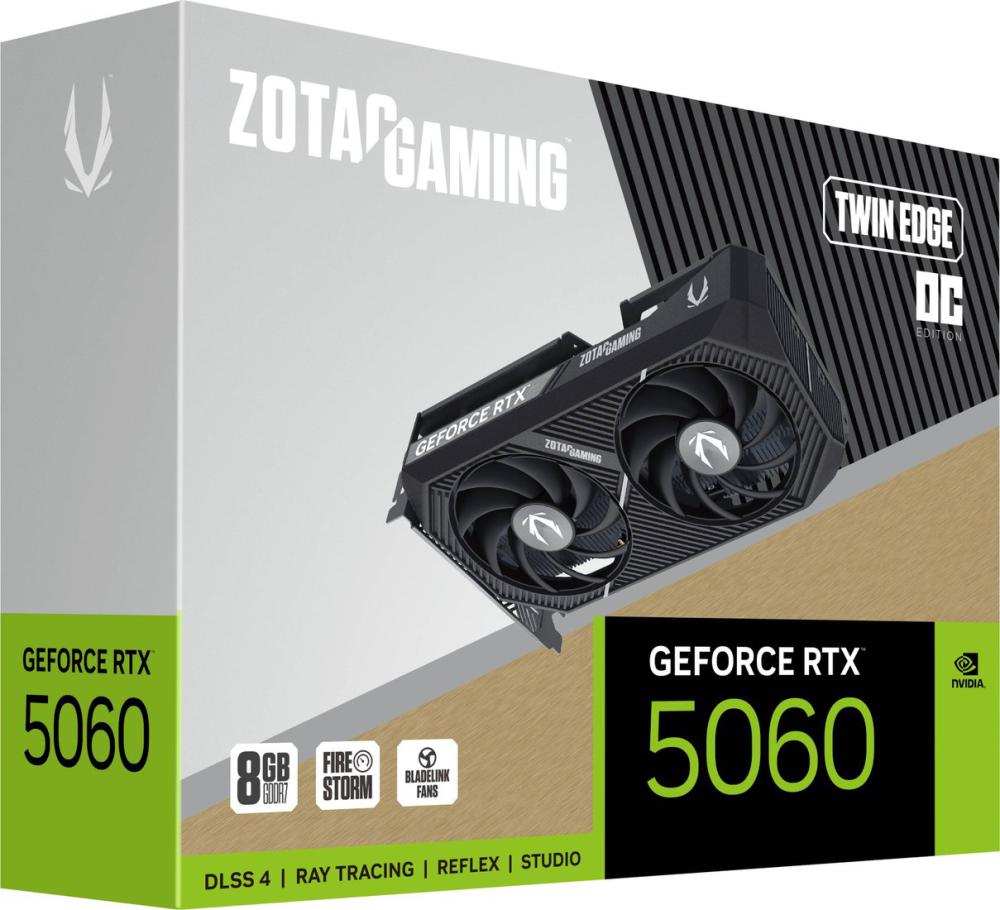 Видеокарта ZOTAC Gaming GeForce RTX 5060 Twin Edge OC ZT-B50600H-10M