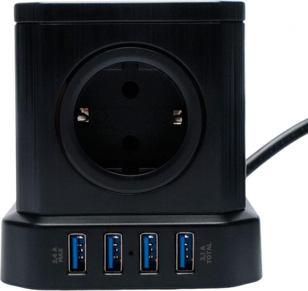 Сетевой фильтр Cablexpert TWR-5-U4-B-2