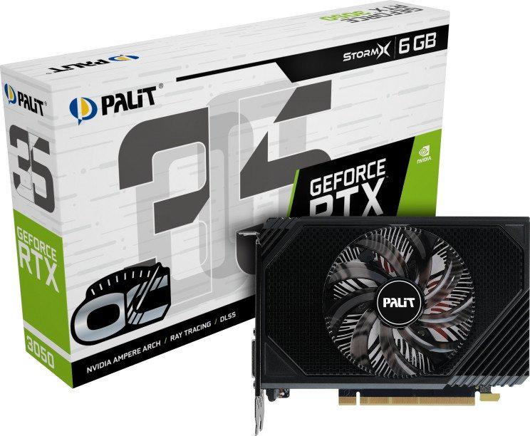 Видеокарта Palit GeForce RTX 3050 StormX OC 6GB NE63050S18JE-1072F