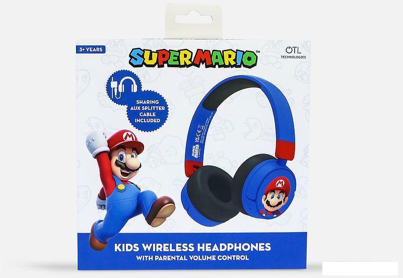 Наушники OTL Technologies Super Mario Blue Kids Wireless SM1001