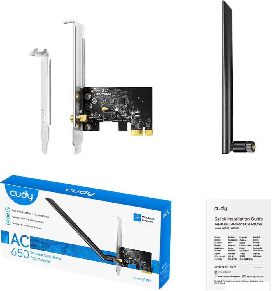 Wi-Fi адаптер Cudy WE650 1.0