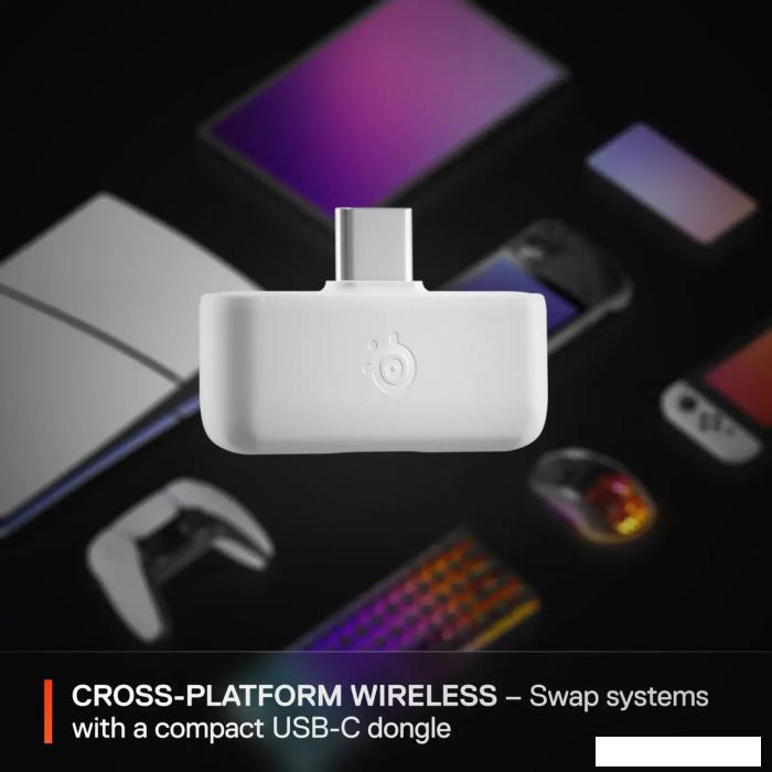 Наушники SteelSeries Arctis Nova 5P Wireless (белый)