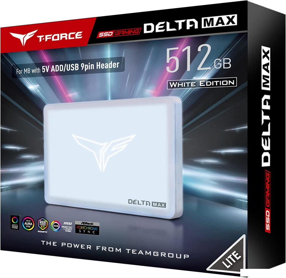 SSD Team T-Force Delta Max RGB Lite White Edition 1TB T253TM001T0C425 SSD Team T-Force Delta Max RGB Lite White Edition 1TB T253TM001T0C425