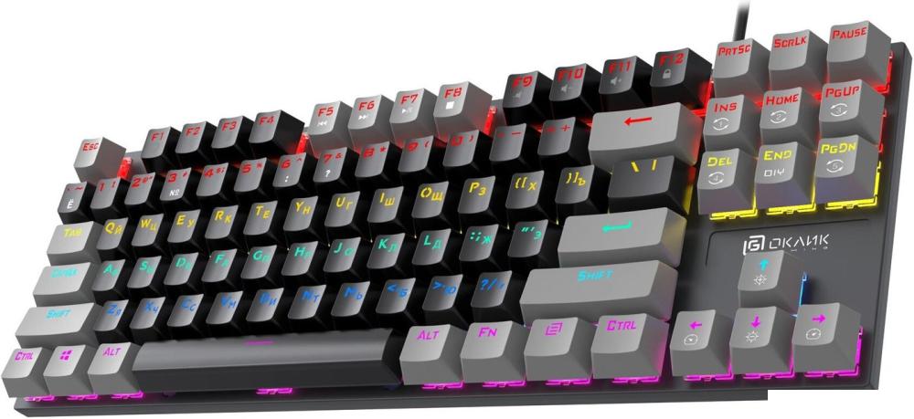 Клавиатуры Оклик K600X (черный/серый)