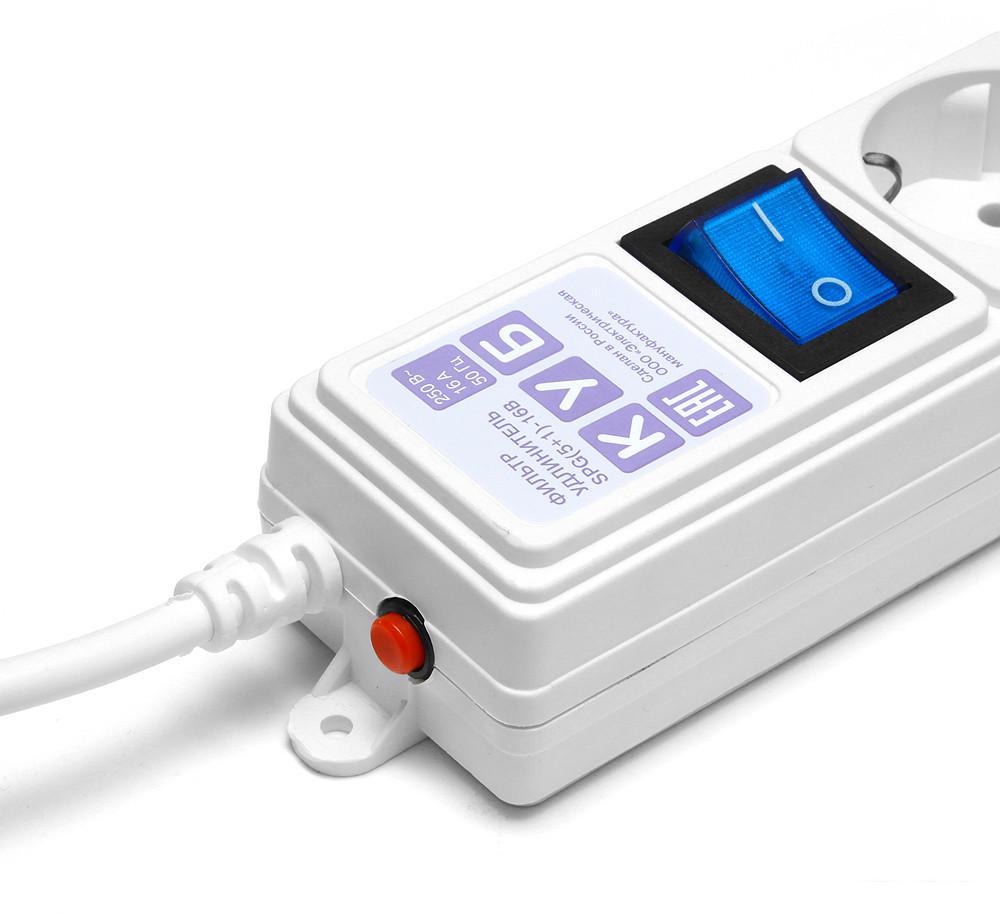 Сетевой фильтр Power Cube Куб SPG(5+1)-16B, 6 розеток, белый [SPG(5+1)-16B-3М]