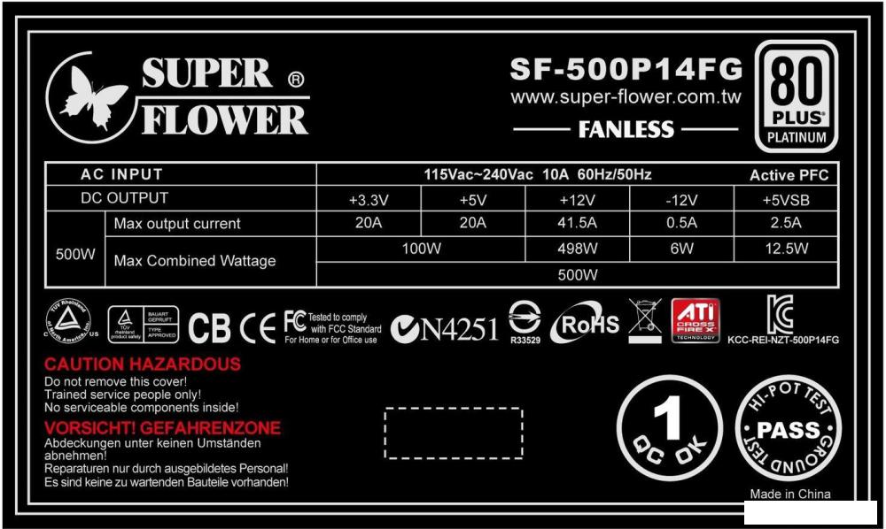 Блок питания Super Flower SF-500P14FG