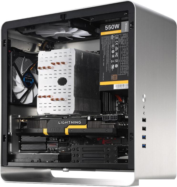 Корпус Jonsbo UMX3 Window (серебристый)