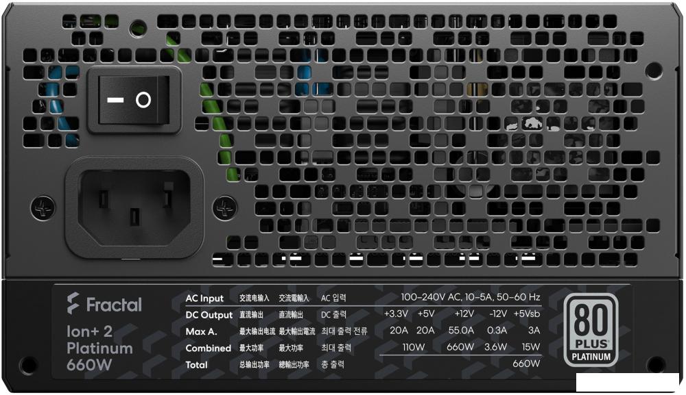 Блок питания Fractal Design Ion+ 2 Platinum 660W FD-P-IA2P-660