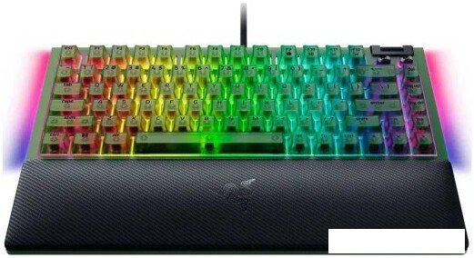Клавиатура Razer BlackWidow V4 75% Phantom Edition (зеленый, нет кириллицы)