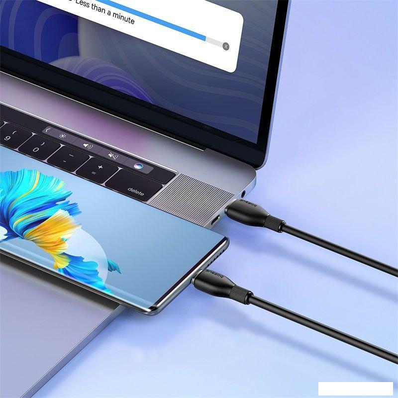 Кабель Baseus Pudding Series Fast Charging Cable 100W USB Type-C - USB Type-C (1.2 м, черный)