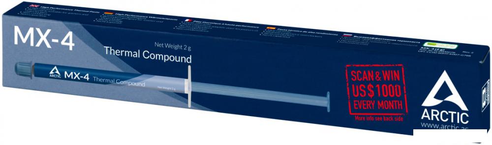 Термопаста Arctic MX-4 ACTCP00007B (2 г)