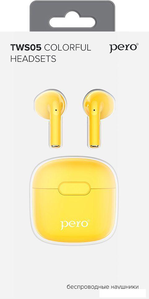 Наушники и гарнитуры Pero TWS05 Colorful (желтый)