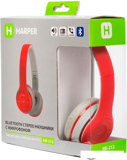 Наушники и гарнитуры Harper HB-212 (красный)
