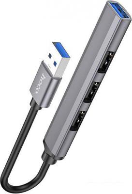 USB-хаб Hoco HB26 (серый)