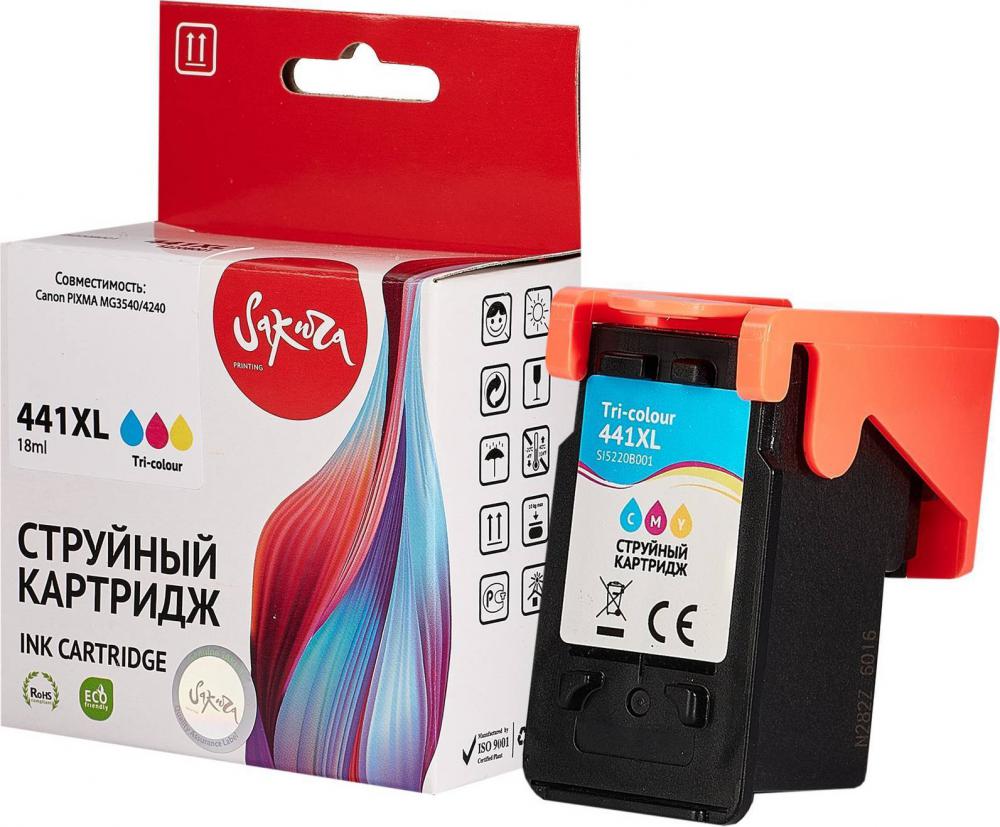 Картридж Sakura Printing SI5220B001 (аналог Canon 441XL Color)