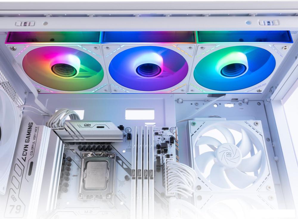 Комплект вентиляторов для корпуса Thermalright TL-M12QW-S X3 (белый)