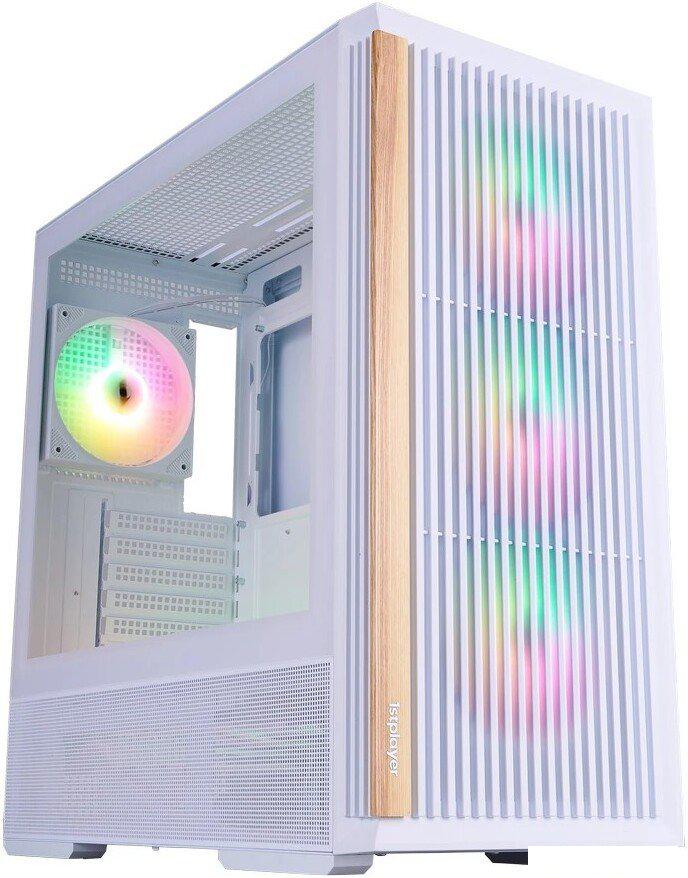 Корпус 1stPlayer WD7 ARGB WD7-WH-4FA7-W-2FA7R-W (белый)