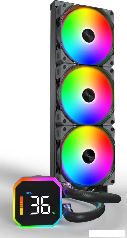 Система жидкостного охлаждения для процессора Montech HyperFlow Digital 360 (черный)