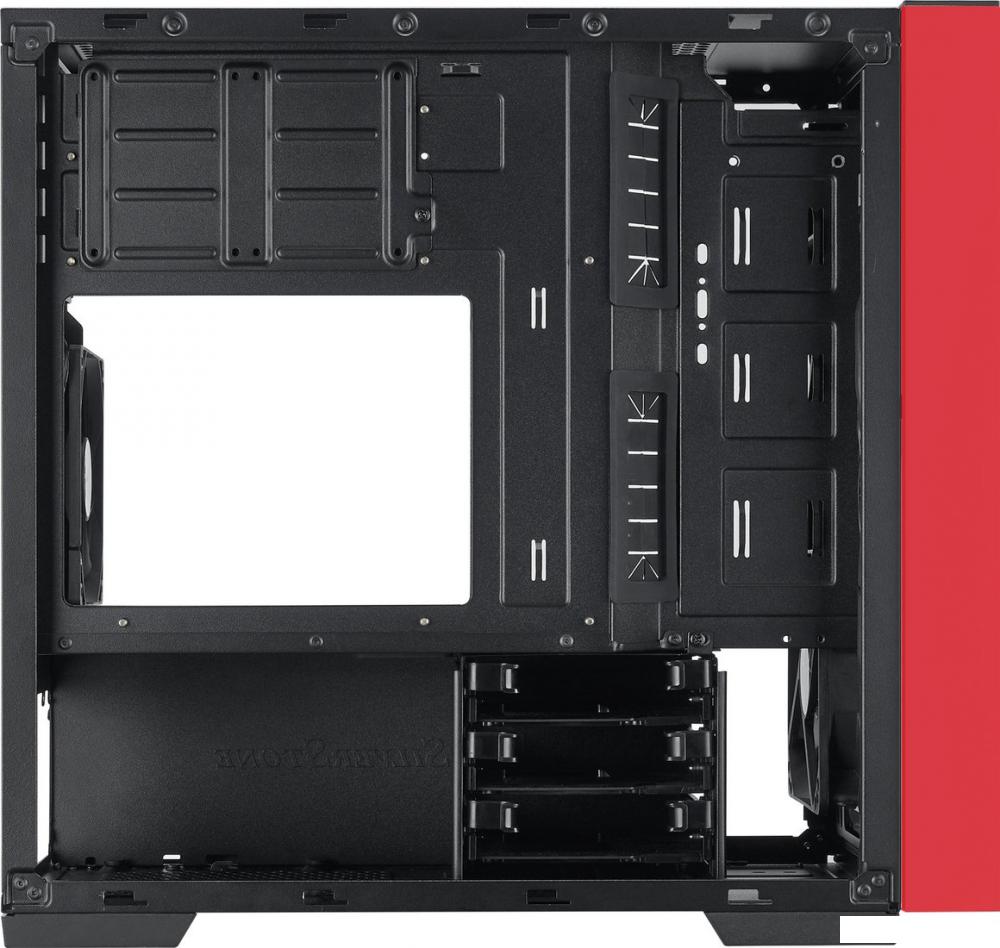 Корпус SilverStone RL08 (черный/красный)