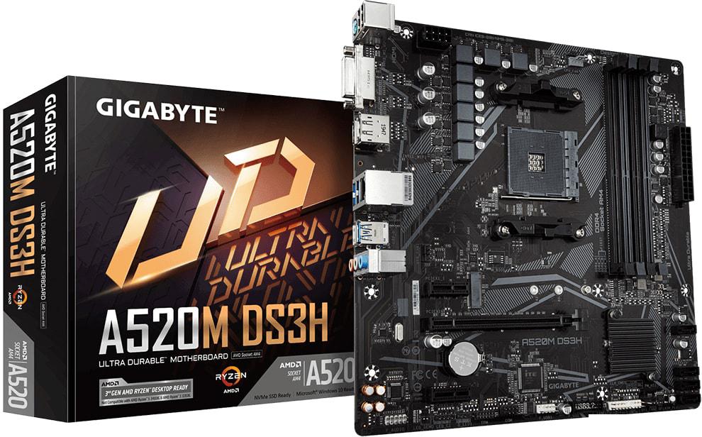 Материнская плата Gigabyte A520M DS3H (rev. 1.x)