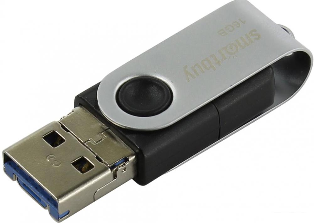 USB Flash SmartBuy Double 16GB (черный)