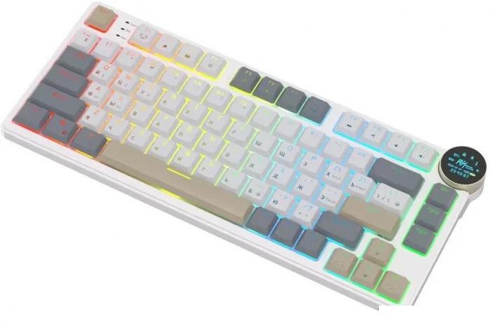 Клавиатура Royal Kludge N80 Pearly Dawn (RK Red)