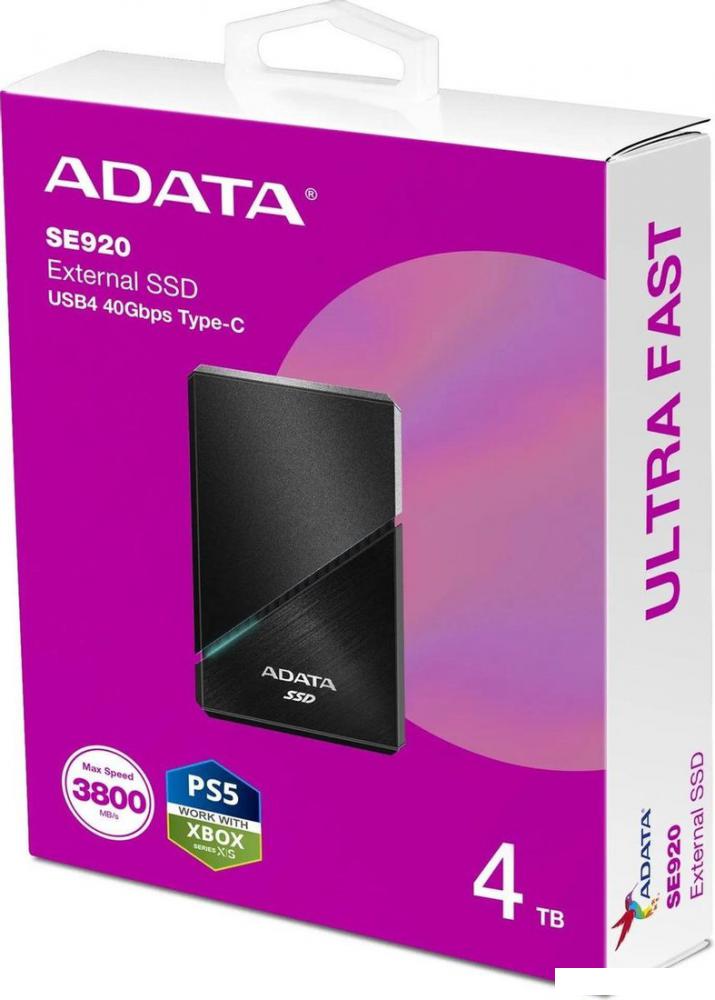 Внешний накопитель ADATA SE920 4TB SE920-4TCBK