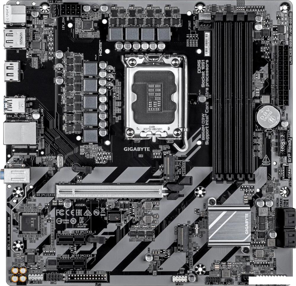 Материнские платы Gigabyte B860M D3W