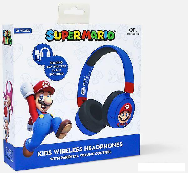 Наушники OTL Technologies Super Mario Blue Kids Wireless SM1001