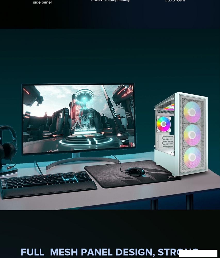 Корпус GameMax Storm (белый)