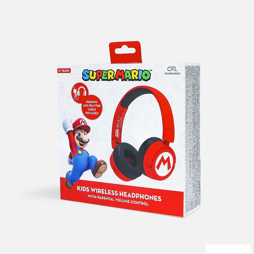 Наушники OTL Technologies Super Mario Red Kids Wireless SM1016