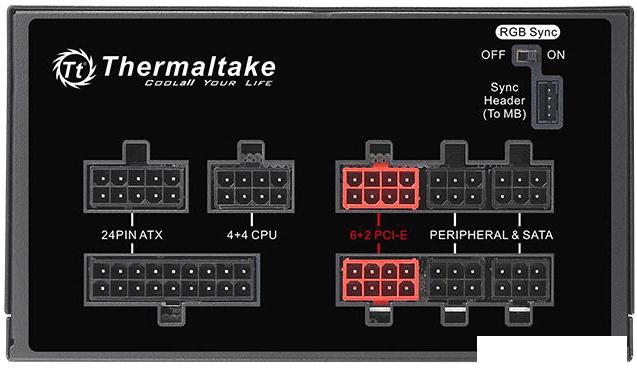 Блок питания Thermaltake Toughpower Grand RGB 750W Gold RGB Sync TPG-750AH3FSGR