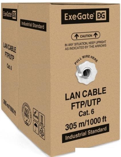 Кабель ExeGate UTP4-C6-CCA-S23-IN-PVC-GY-305 UTP