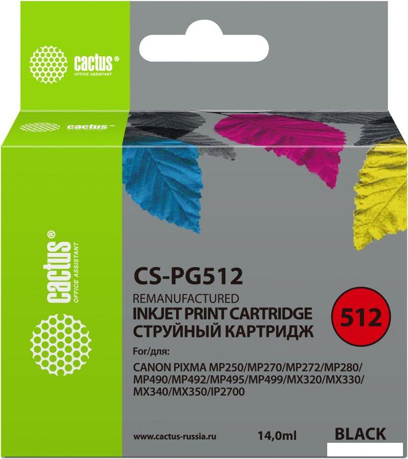 Картридж CACTUS CS-PG512 (аналог Canon PG512) Картридж CACTUS CS-PG512 (аналог Canon PG512)
