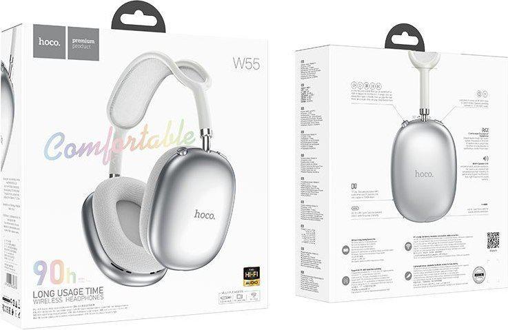 Наушники Hoco W55 Plus (серебристый)