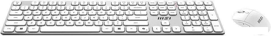 Офисный набор MSI Forge K210 Wireless Combo White