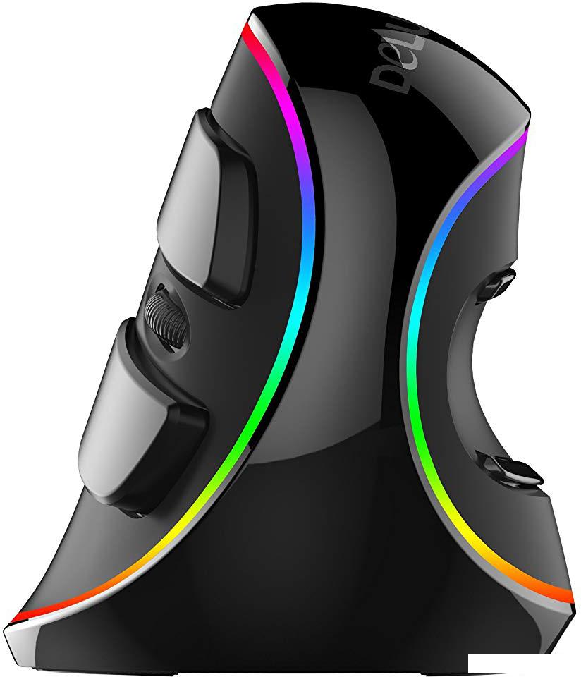 Вертикальная мышь Delux M618 Plus RGB