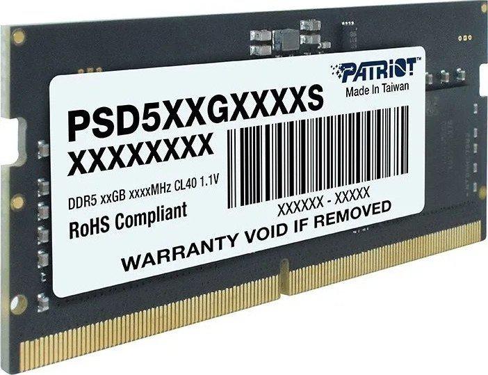 Оперативная память Patriot Signature Line 32ГБ DDR5 SODIMM 5600 МГц PSD532G56002S
