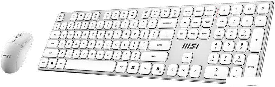 Офисный набор MSI Forge K210 Wireless Combo White
