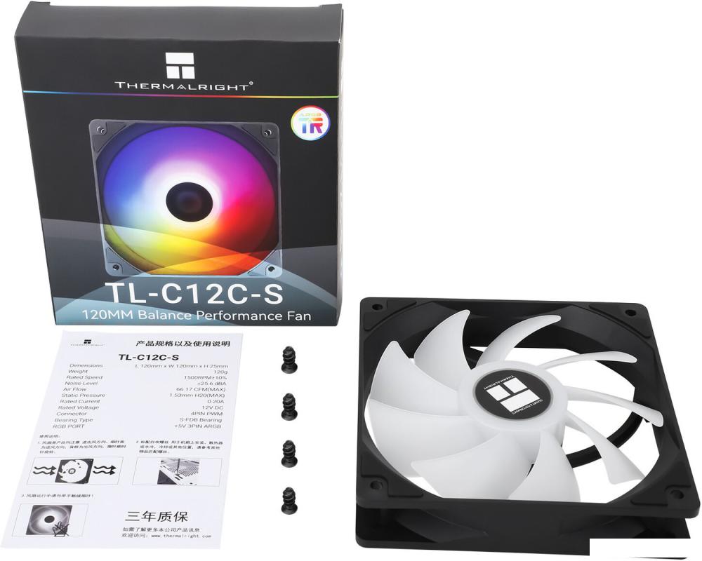 Вентилятор для корпуса Thermalright TL-C12C-S
