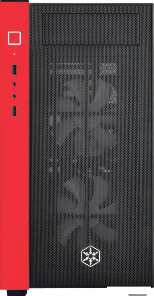 Корпус SilverStone RL08 (черный/красный)