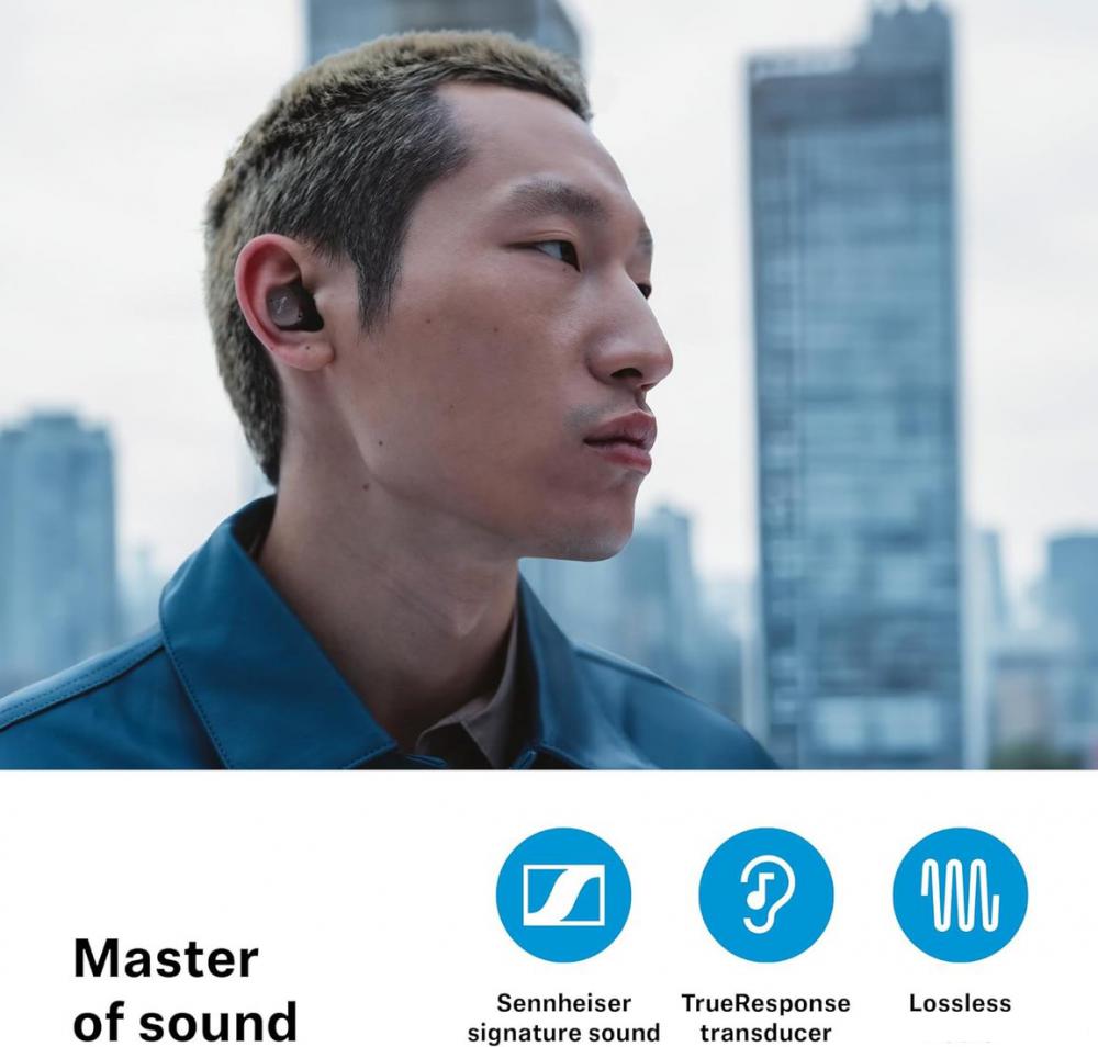Наушники Sennheiser Momentum True Wireless 4 (белый/серебристый)