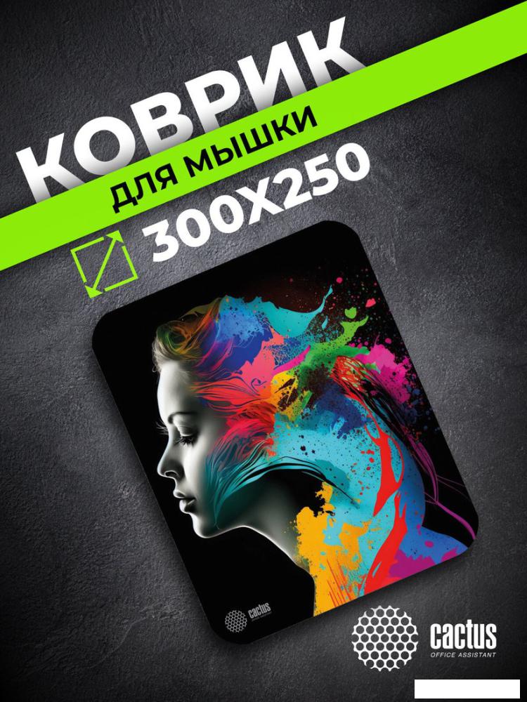 Коврик для мыши CACTUS Color paint CS-MPC-D08M