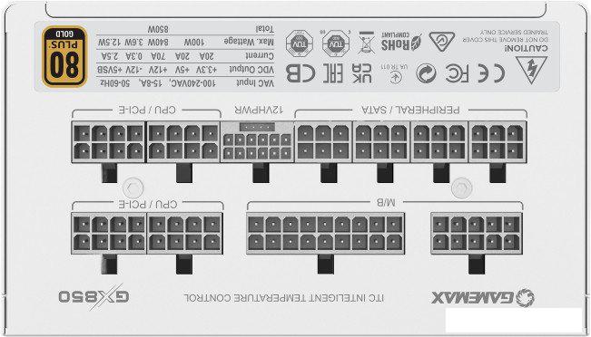 Блок питания GameMax GX-850 Pro (белый)