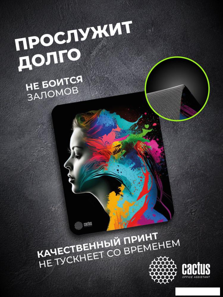 Коврик для мыши CACTUS Color paint CS-MPC-D08M